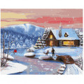 Картина за номерами "Снігова прогулянка" Ідейка KHO6304 40х50 см Ідейка Арт:25645