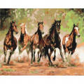 Картина за номерами "Табун коней" BS8288  Brushme 40х50 см Brushme Арт:31453