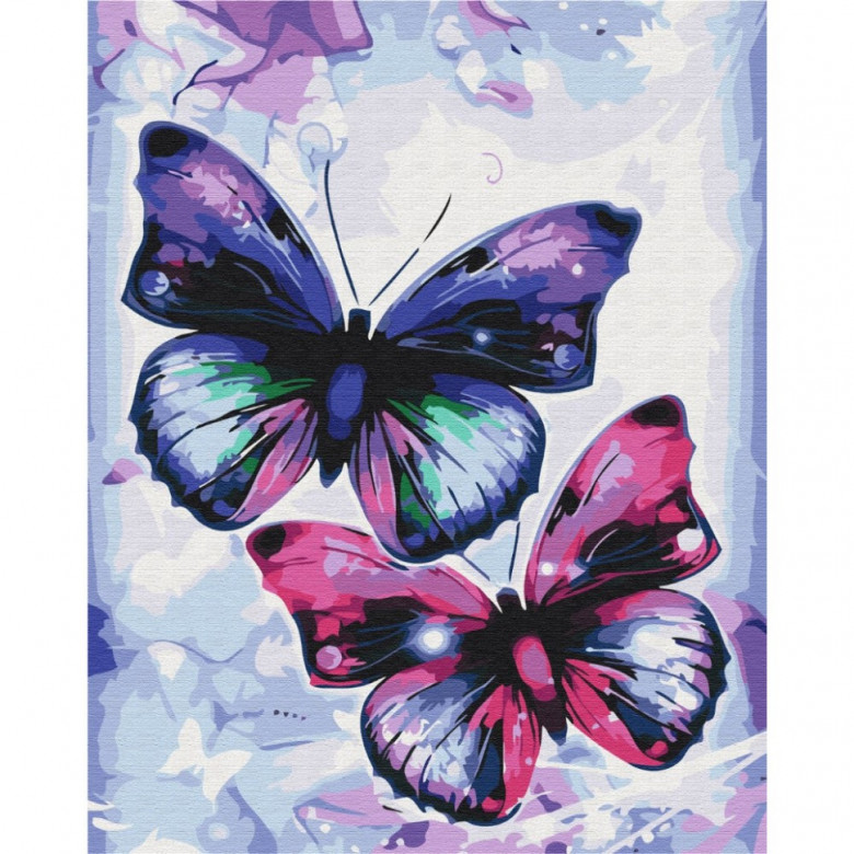 Картина за номерами "Блискучі метелики" Brushme BS51407 40х50 см Brushme Арт:30311