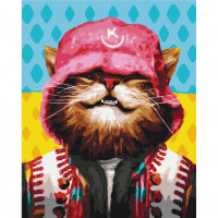 Картина за номерами "Котик Kalush" ©Маріанна Пащук Brushme BS53159 40х50 см Brushme Арт:30364