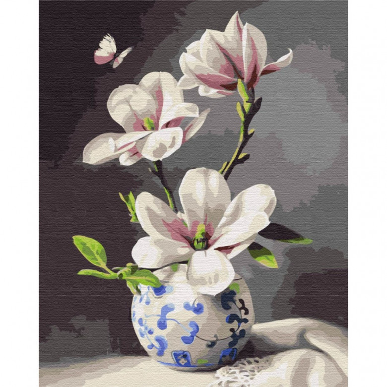 Картина за номерами "Натюрморт з орхідеєю" Brushme BS51906 40х50 см Brushme Арт:28927