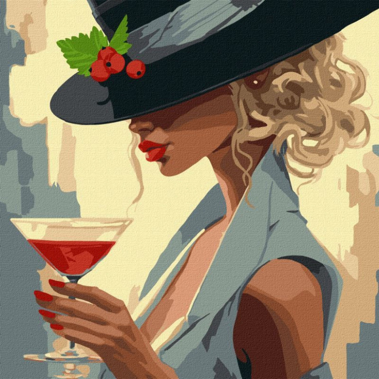 Картина за номерами "Космополітен" ©art_selena_ua  KHO2550 40х40 см Ідейка Ідейка Арт:31792