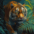 Картина за номерами "Повелитель джунглів" ©art_selena_ua KHO6506 40х40 см Ідейка Ідейка Арт:33127
