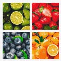 Набір для розпису "Фруктовий мікс" Ідейка Поліптих KNP022 4шт 25*25см Ідейка Арт:26043 Набір для розпису "Фруктовий мікс" Ідейка Поліптих KNP022 4шт 25*25см Ідейка Арт:26043