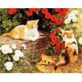 Картина за номерами. Art Craft "Пухнастики в саду" 40x50 см 11604-AC ArtCraft Арт:14939