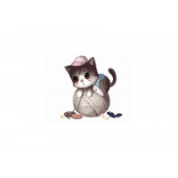 Картина за номерами. Brushme "Маленьке кошеня з клубком" GX8400 Brushme Арт:12169 Картина за номерами. Brushme "Маленьке кошеня з клубком" GX8400 Brushme Арт:12169