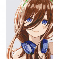 Картина за номерами "Блакитноока дівчина" Art Craft 10334-AC 40х50 см ArtCraft Арт:26074