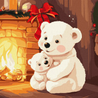 Картина за номерами "Домашнє тепло" KHO6541 40х40 см Ідейка Арт:34531 Картина за номерами "Домашнє тепло" KHO6541 40х40 см Ідейка Арт:34531