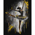 Картина за номерами "Граціозна балерина" KHO8315 Ідейка KHO8315 40х50 см з фарбами металiк extra Ідейка Арт:33536