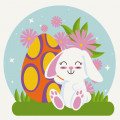Картина за номерами "Кролик великодній" 15060-AC 30х30 см ArtCraft Арт:39265