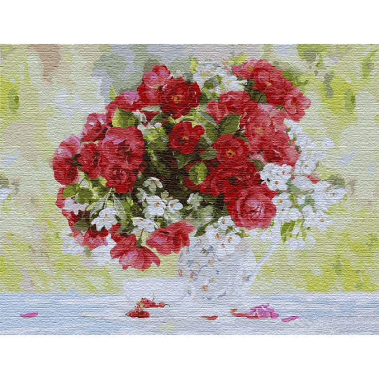 Картина за номерами. "Квітуче задоволення (big)" 50x65см KHO13118 Ідейка Арт:17509