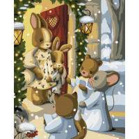 Картина за номерами "Магія колядок" ©tanya_bonya Ідейка KHO6551 40х50 см Ідейка Арт:34895