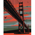Картина за номерами "Містичний Сан-Франциско" Ідейка KHO3625 40x50 см Ідейка Арт:23810