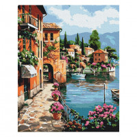 Картина за номерами "Під сонцем Позітано" BS52850  Brushme 40х50 см Brushme Арт:31454