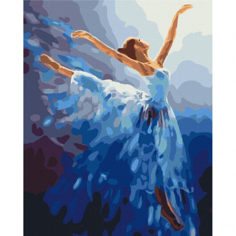 Картина за номерами "Повітряна балерина" BS34829, 40х50 см  Brushme Арт:36576