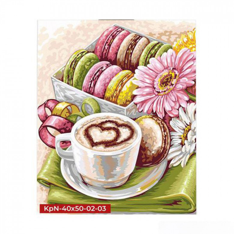 Картина за номерами "Ранкова кава" Danko Toys KpNe-40х50-02-03 40x50 см Danko Toys Арт:26960