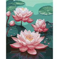 Картина за номерами "Рожеві лілії" ©art_selena_ua KHO3247 40х50 см Ідейка Арт:34539 Картина за номерами "Рожеві лілії" ©art_selena_ua KHO3247 40х50 см Ідейка Арт:34539