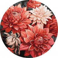 Картина за номерами "Святковий букет" ©art_selena_ua KHO-R1040 діаметр 39см Ідейка Арт:36475