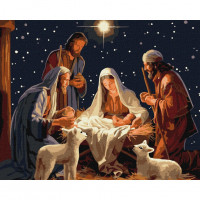 Картина за номерами "Таїнство Різдва" ©art_selena_ua KHO8367 40х50см                                              Ідейка Арт:35705