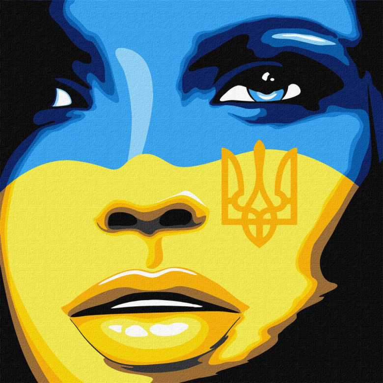 Картина за номерами "Вільна Україна" Ідейка KHO4865 40х40 см Ідейка Арт:23539