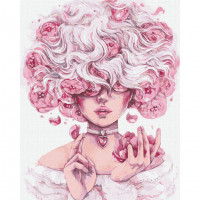 Картина за номерами "Загадкова" ©lesya_nedzelska_art Ідейка KHO4985 40х50 см Ідейка Арт:26538