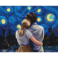 Картина за номерами "Погляд в київську ніч" @Поліна Скурихіна Brushme BS53492 40х50 см Brushme Арт:30383