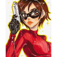 Картина за номерами "Дівчина-агент" ©nila_art_art KHO2551 40х50 см Ідейка Ідейка Арт:31793