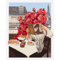 Набір картин за номерами 2 в 1 Ідейка "Квітучий Париж" 40х50 KHO4898 та "Ароматні кавові зерна" 30х40 KHO5636 Ідейка Арт:35154