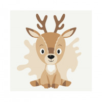 Розпис на полотні "Оленятко" MBS022 Brushme 20х20 см Brushme Арт:31518 Розпис на полотні "Оленятко" MBS022 Brushme 20х20 см Brushme Арт:31518
