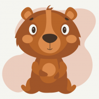 Розпис на полотні "Ведмедик" MBS023 Brushme 20х20 см Brushme Арт:31519 Розпис на полотні "Ведмедик" MBS023 Brushme 20х20 см Brushme Арт:31519