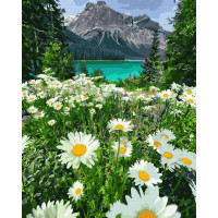 Картина за номерами. Brushme "Ромашки у гір" GX29451 Brushme Арт:14842