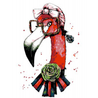 Картина за номерами. Rosa "Fashion Flamingo" 35х45см N00013207 Rosa Арт:13313