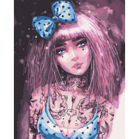 Картина за номерами "Бездонні очі" ©lesya_nedzelska_art Ідейка KHO4998 40х50 см Ідейка Арт:26746