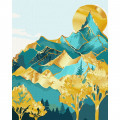 Картина за номерами "Гірські вершини" KHO5104 з фарбами металік 40х50 см Ідейка Арт:34518