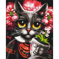 Картина за номерами "Киця Дзен" © Маріанна Пащук Brushme BS53465 40x50 см Brushme Арт:39882 Картина за номерами "Киця Дзен" © Маріанна Пащук Brushme BS53465 40x50 см Brushme Арт:39882