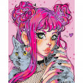 Картина за номерами "Котячий погляд" @nila_art_art  BS53522  Brushme 40х50 см Brushme Арт:31471