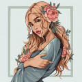 Картина за номерами "Квітка весни" Ідейка KHO4895 40х40 см Ідейка Арт:24762