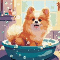 Картина за номерами "Маленький пухнастик" KHO6543 40х40 см Ідейка Арт:34532 Картина за номерами "Маленький пухнастик" KHO6543 40х40 см Ідейка Арт:34532