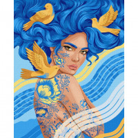 Картина за номерами "Птахи щастя" ©pollypop92 KHO2545 40х50 см Ідейка Арт:34501 Картина за номерами "Птахи щастя" ©pollypop92 KHO2545 40х50 см Ідейка Арт:34501