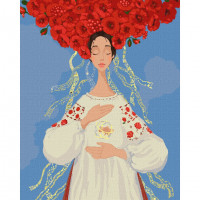Картина за номерами "Україна, що захищає світ" ©Katya Dudnik Ідейка KHO4904 40х50 см Ідейка Арт:33513