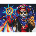 Картина за номерами "Киця Колядниця" ©Маріанна Пащук Brushme BS53445 40х50 см Brushme Арт:30375