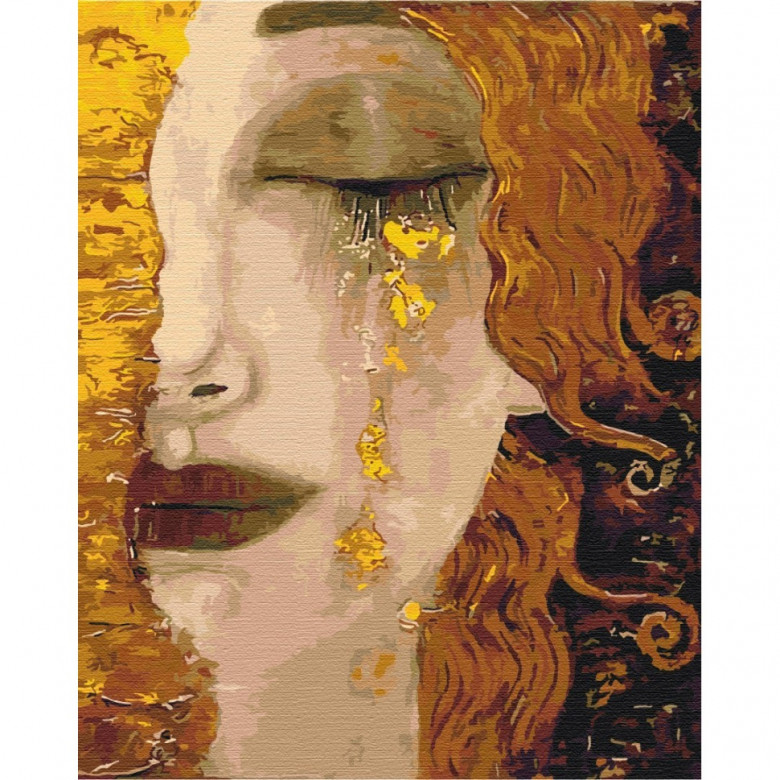 Картина за номерами "Золоті сльози. Анн-Марі Зільберман" Brushme BS51349 40х50 см Brushme Арт:29014