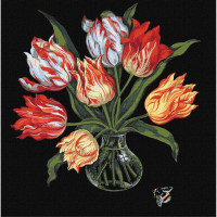 Набір картин за номерами 2 в 1 Ідейка "Квіткова симфонія" 40х50 KHO3210 та "Витончені тюльпани" 40х40 KHO3216 Ідейка Арт:35122