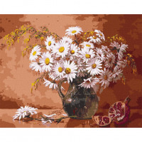 Картина за номерами "Букет ромашок" ©Сергій Лобач Ідейка KHO3222 40х50 см Ідейка Арт:27126 Картина за номерами "Букет ромашок" ©Сергій Лобач Ідейка KHO3222 40х50 см Ідейка Арт:27126