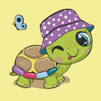 Картина за номерами "Черепашка" Art Craft 15090-AC 30х30 см                                                              ArtCraft Арт:39786