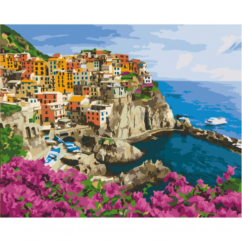 Картина за номерами "Чінкве-Терре. Італія" Art Craft 11231-AC 40х50 см ArtCraft Арт:21796