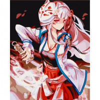 Картина за номерами "Дівчина з катаною" Art Craft 10356-AC 40х50 см ArtCraft Арт:26305