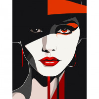 Картина за номерами "Геометрія погляду" 10049-AC 30х40 см Art Craft ArtCraft Арт:31812