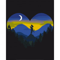 Картина за номерами "Гори та любов" Bambi 10399-NN 40х50 см Bambi Арт:29216