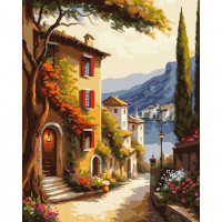 Картина за номерами "Курортне містечко" ©art_selena_ua Ідейка KHO2773 40х50 см Ідейка Арт:33497